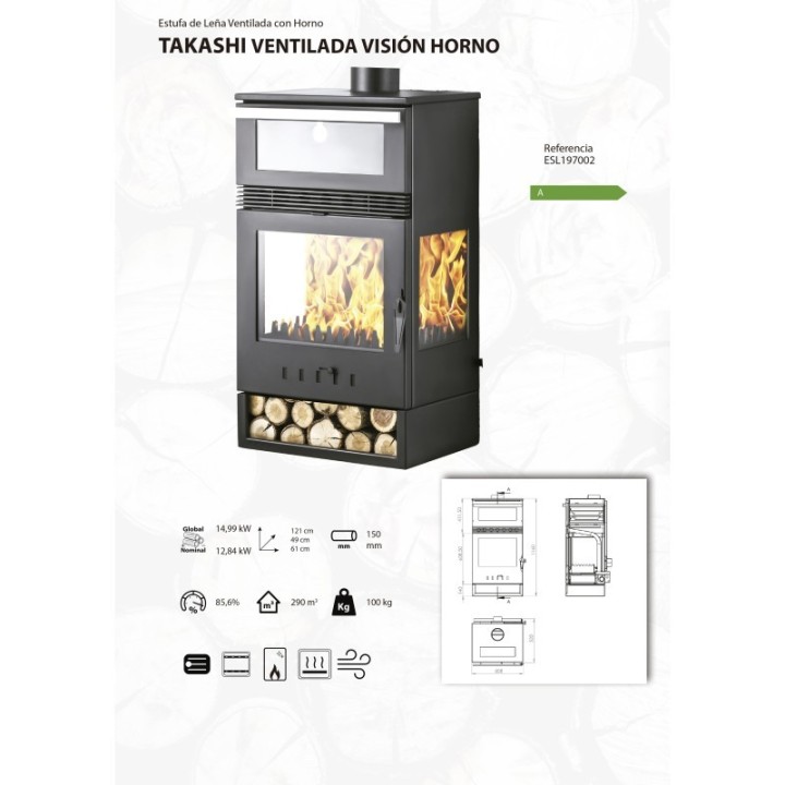 LEÑA TAKASHI HORNO VENTILADA VISION