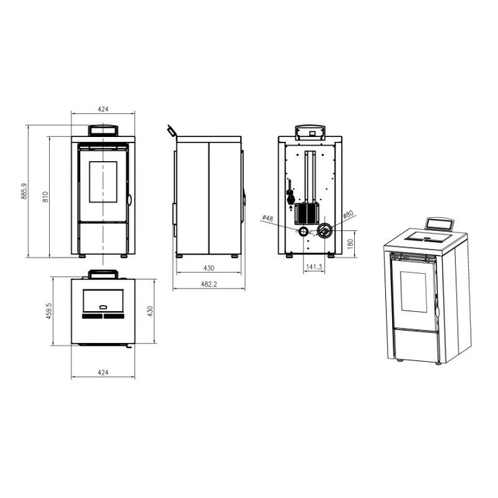 ESTUFA DE PELLET ELITE 7